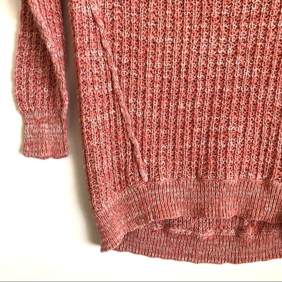 Free People Star Dune Orange Marled knit Sweater Small - Picture 4 of 9